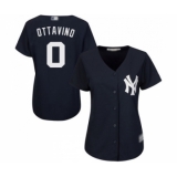 Women's New York Yankees #0 Adam Ottavino Authentic Navy Blue Alternate Baseball Jersey
