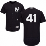 Men's Majestic New York Yankees #41 Miguel Andujar Navy Blue Alternate Flex Base Authentic Collection MLB Jersey