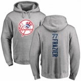 MLB Nike New York Yankees #77 Clint Frazier Ash Backer Pullover Hoodie