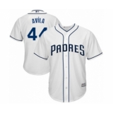 Youth San Diego Padres #44 Pedro Avila Authentic White Home Cool Base Baseball Player Jersey