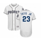 Men's San Diego Padres #23 Fernando Tatis Jr. White Home Flex Base Authentic Collection Baseball Jersey