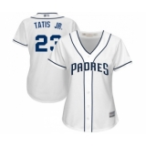 Women's San Diego Padres #23 Fernando Tatis Jr. Replica White Home Cool Base Baseball Jersey