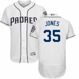 Men's Majestic San Diego Padres #35 Randy Jones White Home Flex Base Authentic Collection MLB Jersey