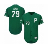 Men's Pittsburgh Pirates #79 Williams Jerez Green Celtic Flexbase Authentic Collection Baseball Player Jersey