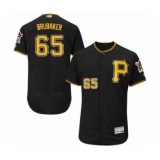 Men's Pittsburgh Pirates #65 J.T. Brubaker Black Alternate Flex Base Authentic Collection Baseball Player Jersey