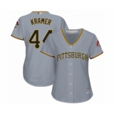 Women's Pittsburgh Pirates #44 Kevin Kramer Authentic Grey Road Cool Base Baseball Player Jersey