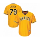 Youth Pittsburgh Pirates #79 Williams Jerez Authentic Gold Alternate Cool Base Baseball Player Jersey
