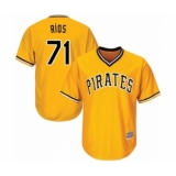 Youth Pittsburgh Pirates #71 Yacksel Rios Authentic Gold Alternate Cool Base Baseball Player Jersey