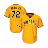 Youth Pittsburgh Pirates #22 Geoff Hartlieb Authentic Gold Alternate Cool Base Baseball Player Jersey