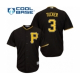 Youth Pittsburgh Pirates #3 Cole Tucker Authentic Black Alternate Cool Base Baseball Player Jersey