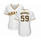 Women's Pittsburgh Pirates #59 Joe Musgrove Authentic White Home Cool Base Baseball Player Jersey