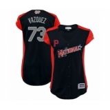 Women's Pittsburgh Pirates #73 Felipe Vazquez Authentic Navy Blue National League 2019 Baseball All-Star Jersey