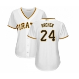 Women's Pittsburgh Pirates #24 Chris Archer Replica White Home Cool Base Baseball Jersey