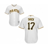 YoutYouth Pittsburgh Pirates #17 JB Shuck Replica White Home Cool Base Baseball Jersey