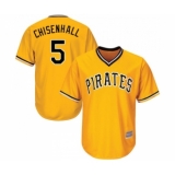 Youth Pittsburgh Pirates #5 Lonnie Chisenhall Replica Gold Alternate Cool Base Baseball Jersey