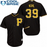 Youth Majestic Pittsburgh Pirates #39 Chad Kuhl Replica Black Alternate Cool Base MLB Jersey