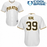 Youth Majestic Pittsburgh Pirates #39 Chad Kuhl Authentic White Home Cool Base MLB Jersey