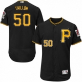 Men's Majestic Pittsburgh Pirates #50 Jameson Taillon Black Alternate Flex Base Authentic Collection MLB Jersey