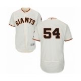 Men's San Francisco Giants #54 Reyes Moronta Cream Home Flex Base Authentic Collection Baseball Player Jersey