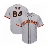 Youth San Francisco Giants #84 Melvin Adon Authentic Grey Road Cool Base Baseball Player Jersey