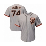 Youth San Francisco Giants #74 Jandel Gustave Authentic Grey Road 2 Cool Base Baseball Player Jersey