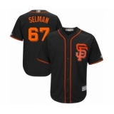 Youth San Francisco Giants #67 Sam Selman Authentic Black Alternate Cool Base Baseball Player Jersey