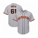 Youth San Francisco Giants #61 Burch Smith Authentic Grey Road Cool Base Baseball Player Jersey