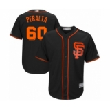 Youth San Francisco Giants #60 Wandy Peralta Authentic Black Alternate Cool Base Baseball Player Jersey