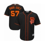 Youth San Francisco Giants #57 Dereck Rodriguez Authentic Black Alternate Cool Base Baseball Player Jersey