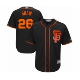 Youth San Francisco Giants #26 Chris Shaw Authentic Black Alternate Cool Base Baseball Player Jersey