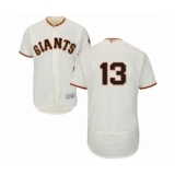 Men's San Francisco Giants #13 Will Smith Cream Home Flex Base Authentic Collection Baseball Jersey