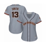 Women's San Francisco Giants #13 Will Smith Authentic Grey Road Cool Base Baseball Jersey