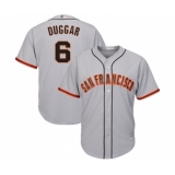 Men's San Francisco Giants #6 Steven Duggar Replica Grey Road Cool Base Baseball Jersey