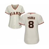 Women's San Francisco Giants #8 Gerardo Parra Replica Cream Home Cool Base Baseball Jersey