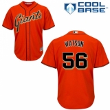 Youth Majestic San Francisco Giants #56 Tony Watson Authentic Orange Alternate Cool Base MLB Jersey