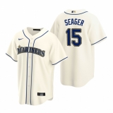 Men's Nike Seattle Mariners #15 Kyle Seager Cream Alternate Stitched Baseball Jersey