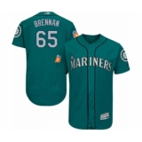 Men's Seattle Mariners #67 Matt Festa Grey Road Flex Base Authentic Collection Baseball Player Jersey