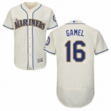 Men's Majestic Seattle Mariners #16 Ben Gamel Cream Alternate Flex Base Authentic Collection MLB Jersey