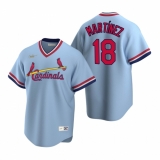 Men's Nike St. Louis Cardinals #18 Carlos Martinez Light Blue Cooperstown Collection Road Stitched Baseball Jersey