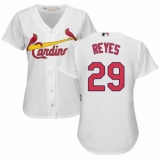 Women's Majestic St. Louis Cardinals #29 lex Reyes Authentic White Home Cool Base MLB Jersey