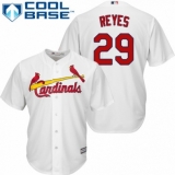 Youth Majestic St. Louis Cardinals #29 lex Reyes Authentic White Home Cool Base MLB Jersey