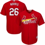 Men's Majestic St. Louis Cardinals #26 Bud Norris Replica Red Cool Base MLB Jersey