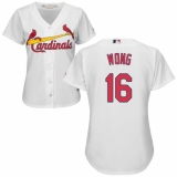 Women's Majestic St. Louis Cardinals #16 Kolten Wong Authentic White Home Cool Base MLB Jersey