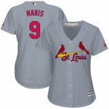 Women's Majestic St. Louis Cardinals #9 Roger Maris Replica Grey Road Cool Base MLB Jersey
