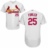 Men's Majestic St. Louis Cardinals #25 Dexter Fowler White Flexbase Authentic Collection MLB Jersey