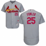 Men's Majestic St. Louis Cardinals #25 Dexter Fowler Grey Flexbase Authentic Collection MLB Jersey