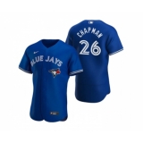 Men's Toronto Blue Jays #26 Matt Chapman Royal Flex Base Stitched Baseball Jersey