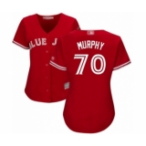 Women's Toronto Blue Jays #70 Patrick Murphy Authentic Grey Road Baseball Player Jersey