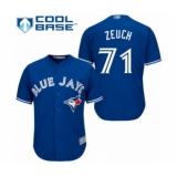 Youth Toronto Blue Jays #71 T.J. Zeuch Authentic Blue Alternate Baseball Player Jersey