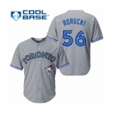 Youth Toronto Blue Jays #56 Ryan Borucki Authentic Grey Road Baseball Player Jersey